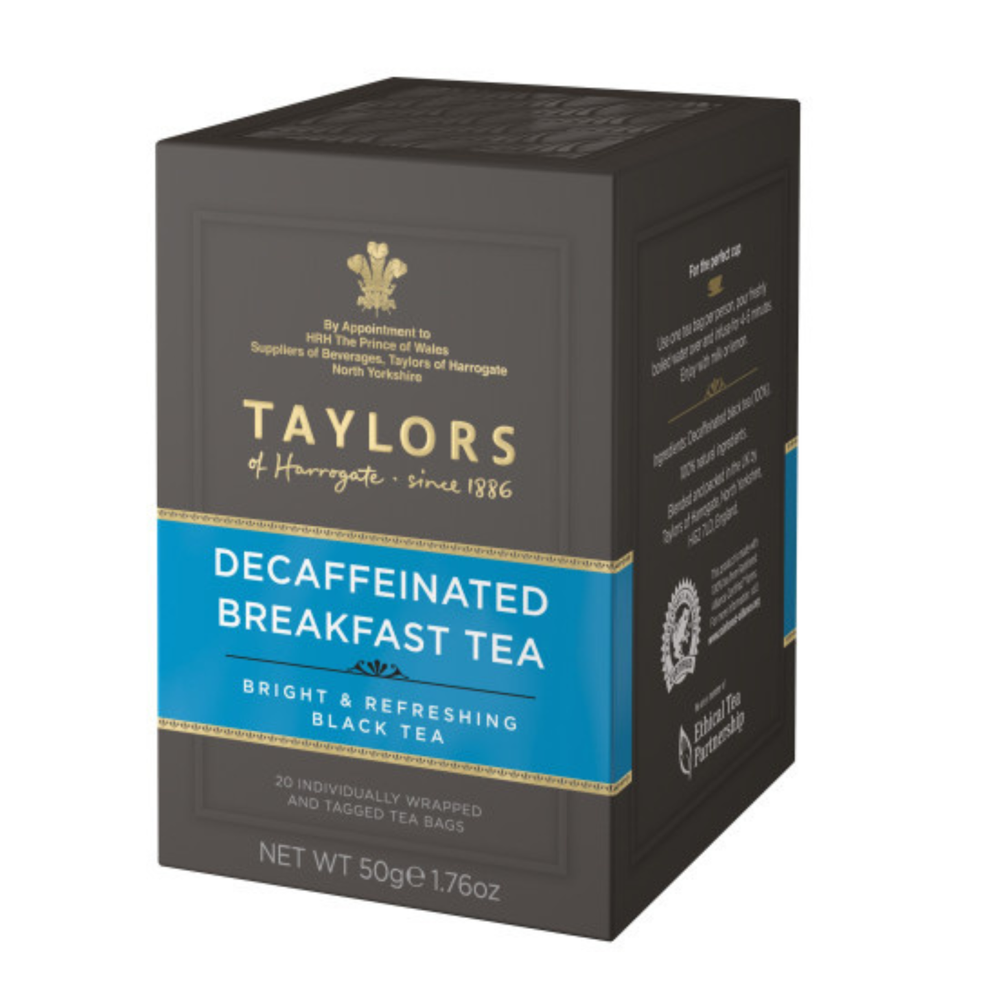 Taylors - Decaffeinated Breakfast Tea - 20 Filtri - 50g
